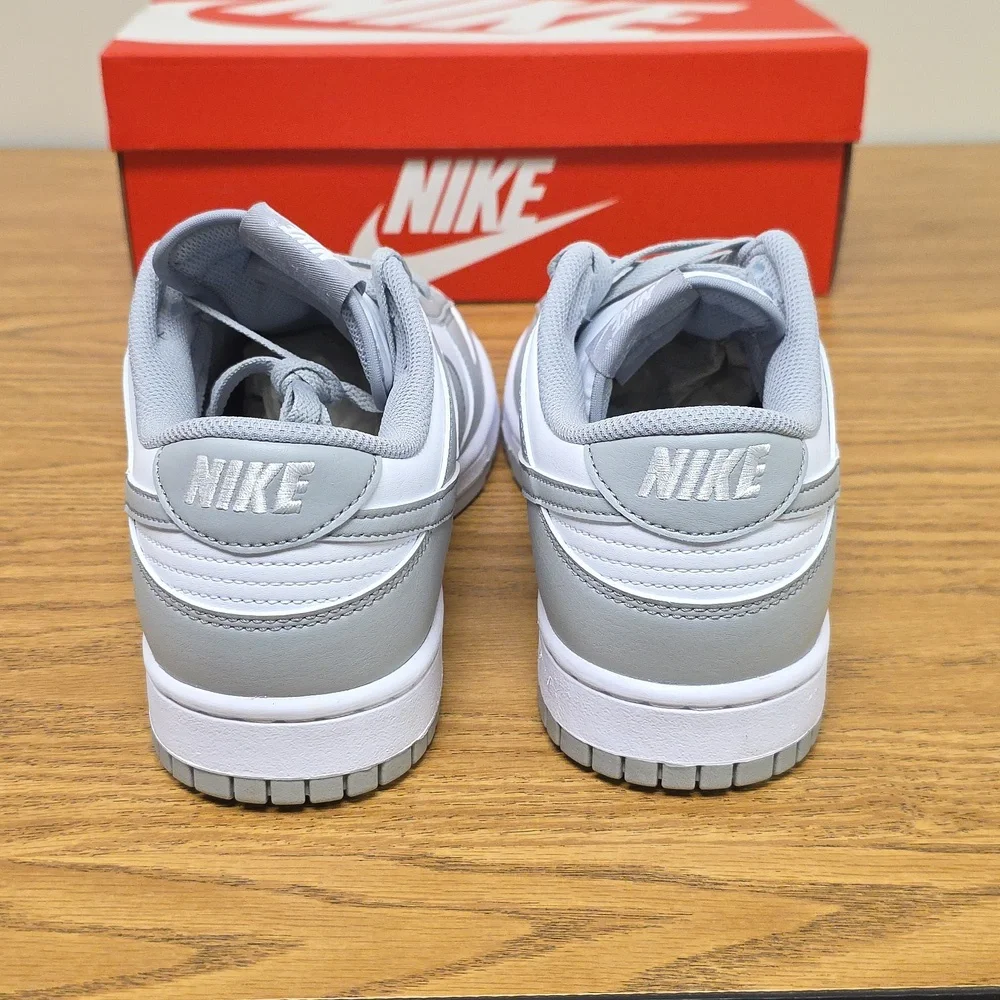 Nike Dunk Low Retro White/Light Smoke Grey Men's Size 10 HF5441-105 New - Picture 6 of 7